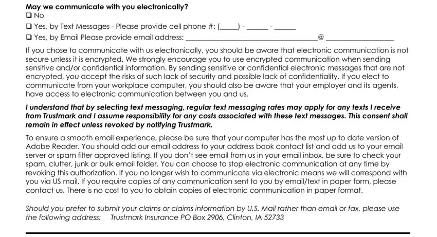 trustmark voluntary benefit solutions wellness claim form May we communicate with you, q Yes by Email Please provide, If you chose to communicate with, I understand that by selecting, To ensure a smooth email, and Should you prefer to submit your fields to complete