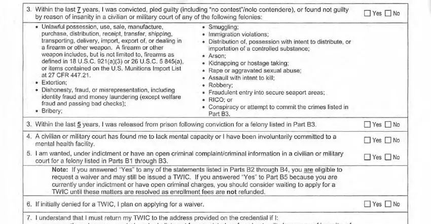 Filling in form 2212 stage 3