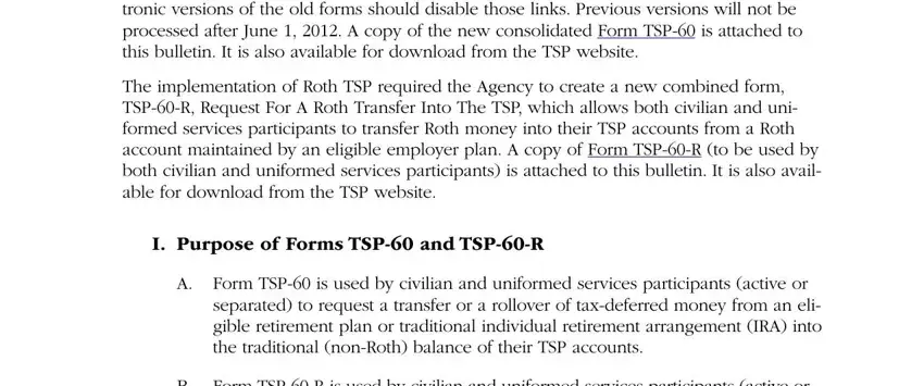 form tsp 60 gaps to fill in