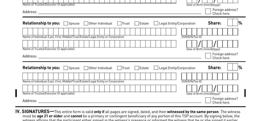 part 2 to filling out tsp 3 fillable