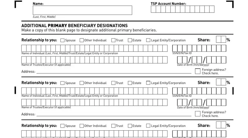 Tsp 3 Fillable Form ≡ Fill Out Printable Pdf Forms Online 8740