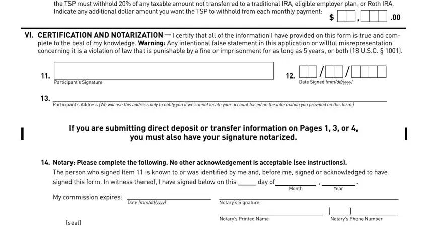 part 4 to completing tsp form 78