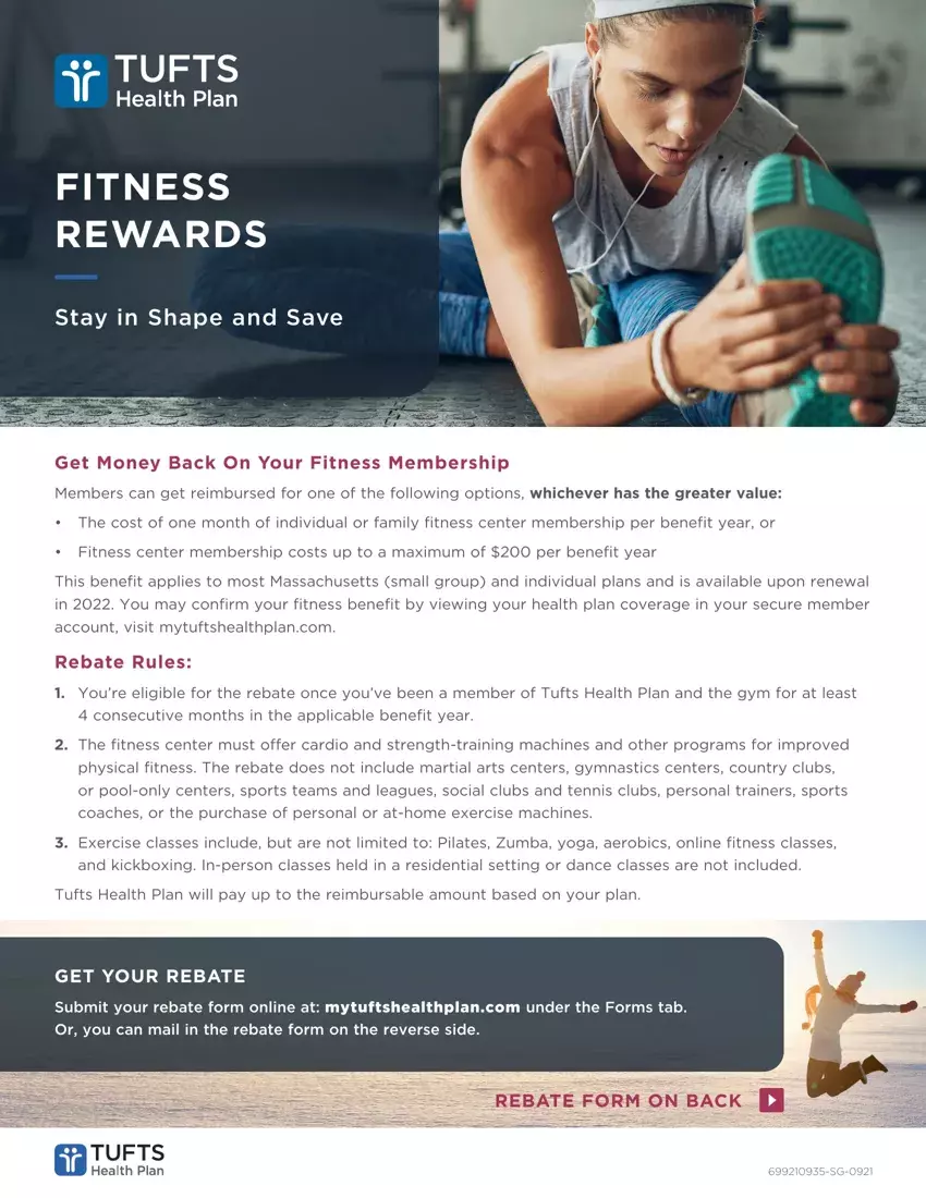Tufts Navigator Fitness first page preview