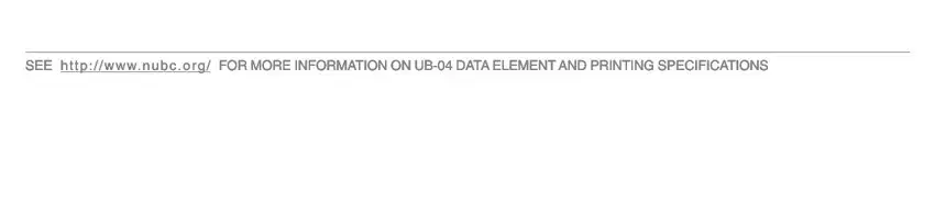 Completing ub04 form step 3