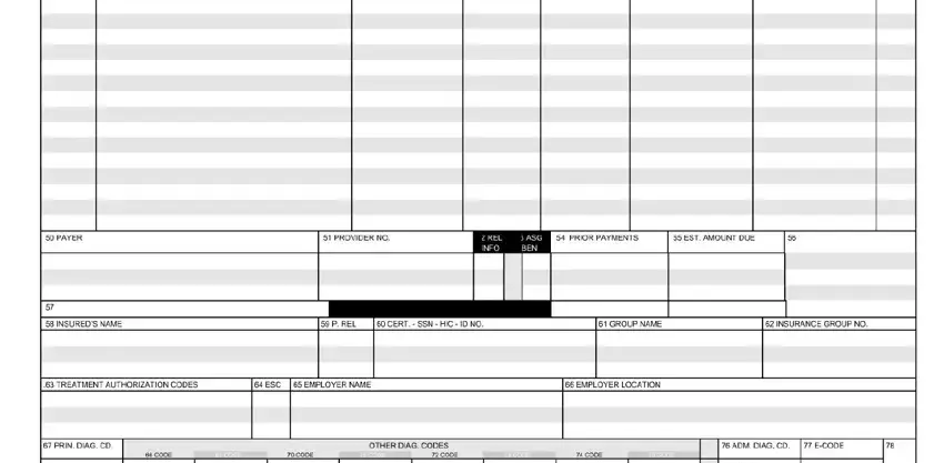 part 2 to entering details in blank ub 92 claim form