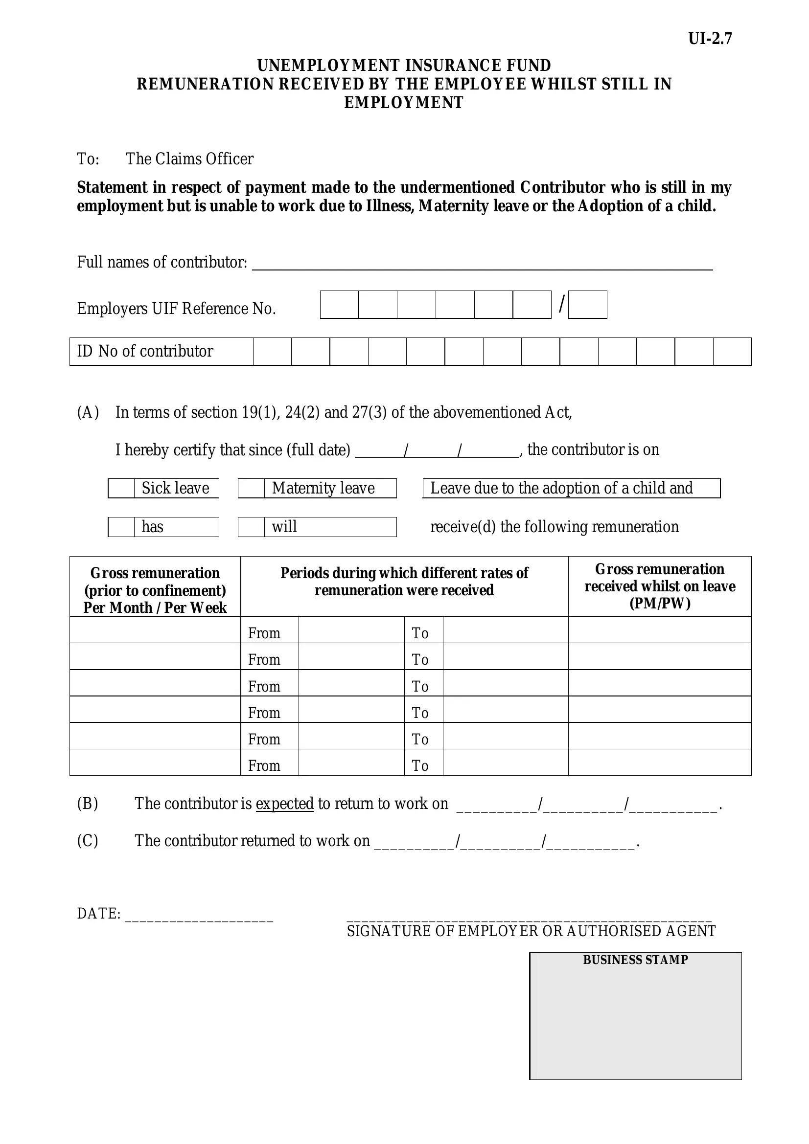 Ui 2 7 Form Fill Out Printable PDF Forms Online Ui 2 7 Form Fill Out Printable PDF Forms Online