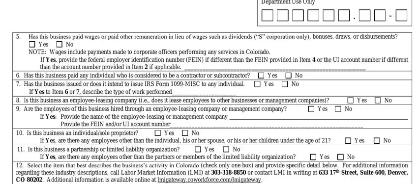 Completing colorado ui get part 4