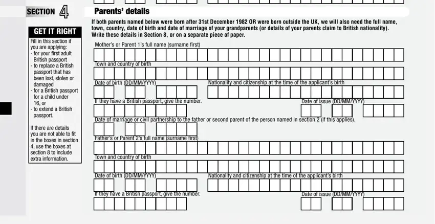 stage 4 to finishing passport uk application form