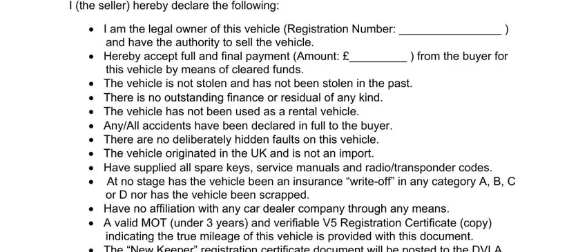 private car sale receipt I the seller hereby declare the, I am the legal owner of this, Hereby accept full and final, this vehicle by means of cleared, The vehicle is not stolen and has, At no stage has the vehicle been, and Have no affiliation with any car fields to fill out