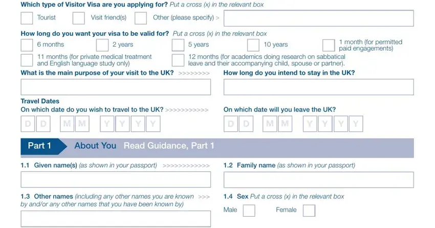 part 2 to finishing visa4uk application forms