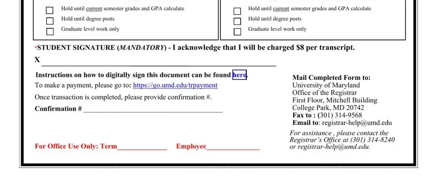 stage 2 to finishing maryland university college transcript request