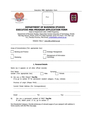 Unitech Application Form Preview