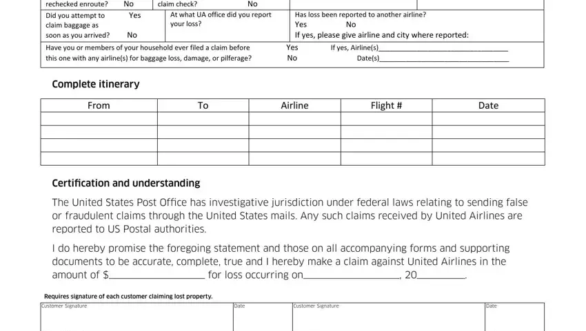 step 2 to completing claim united