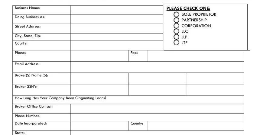 part 4 to filling out wholesale mortgage form