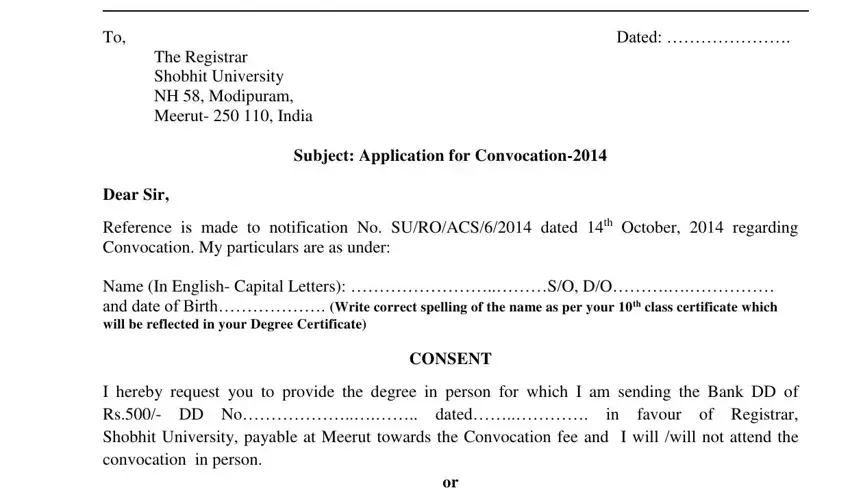 shobhit university original marksheet spaces to fill in