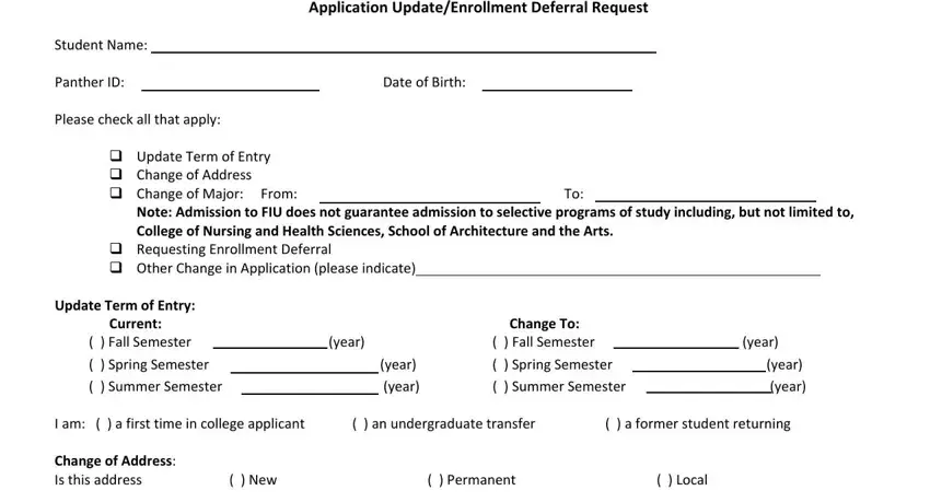 completing fiu application form part 1