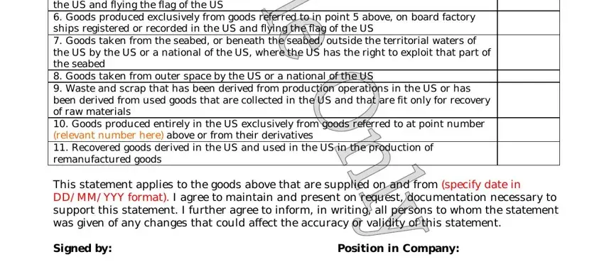 Filling in ausfta form template part 2