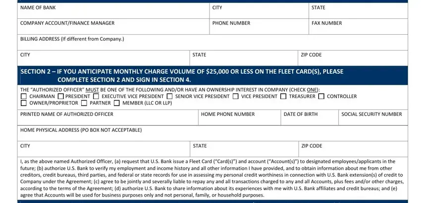 part 3 to completing us bank fleet card