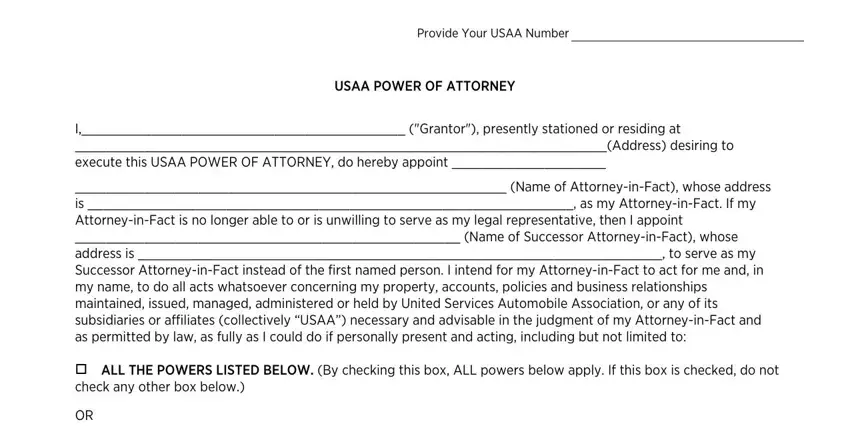 stage 5 to entering details in usaa power