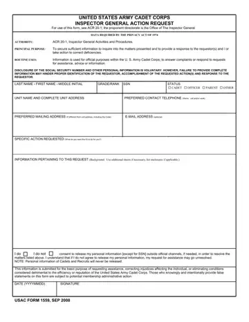 Usac Form 1559 Preview