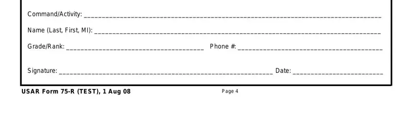 75r aup form spaces to complete