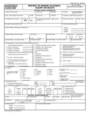 Uscg Marine Accident Report Form Preview