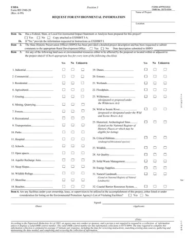 Usda Form Rd 1940 20 Preview
