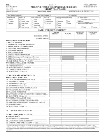Usda Form Rd 3560 7 Preview
