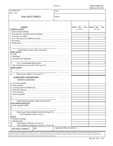 Usda Form Rd 442 3 Preview