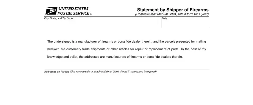 example of gaps in usps form 1508