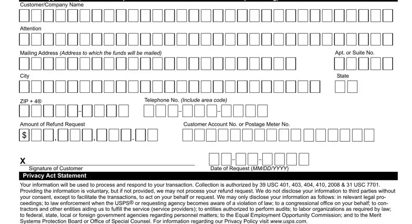 portion of fields in usps form 3533 printable