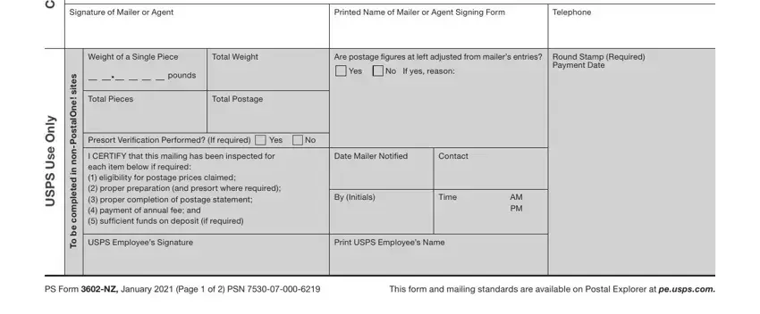 Filling out form 3602 nz part 2