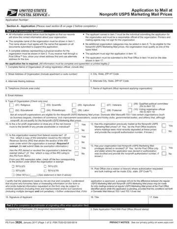 Usps Form 3624 Preview
