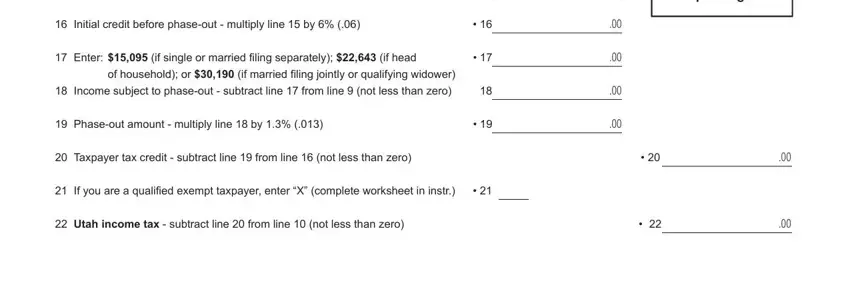 stage 3 to entering details in ut income tax