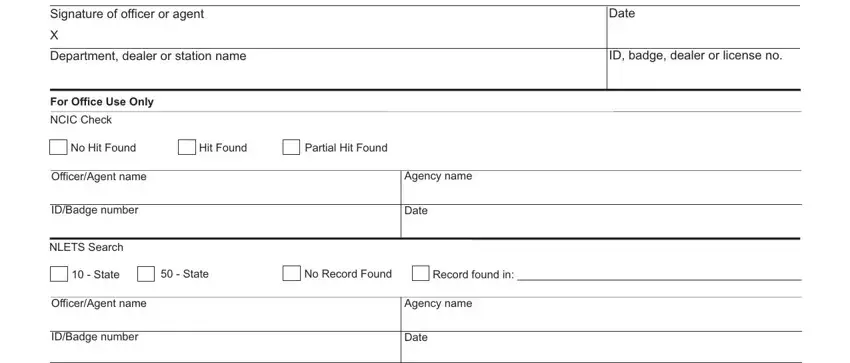 step 2 to filling out utah vin inspection form