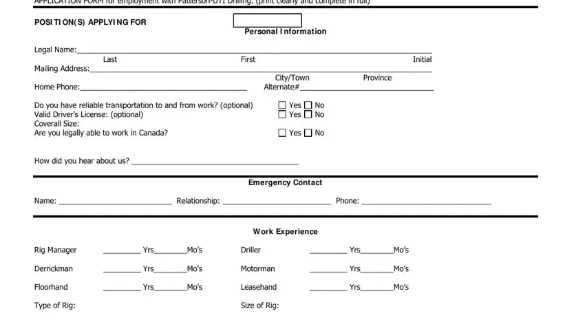 get patterson form pdf empty fields to complete