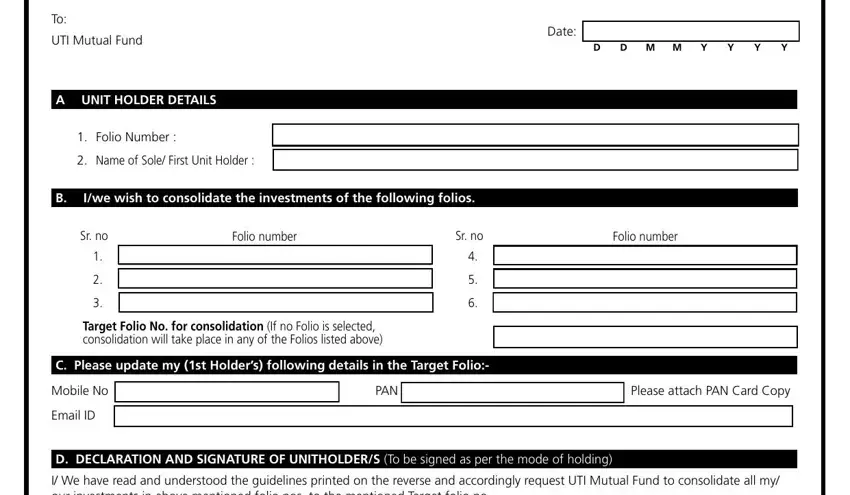 entering details in uti mutual fund statement by folio number part 1