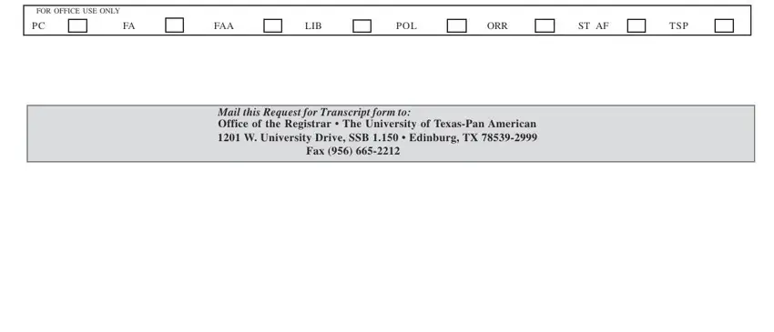 pan card form pdf FAA, LIB, POL, ORR, STAF, and TSP blanks to complete