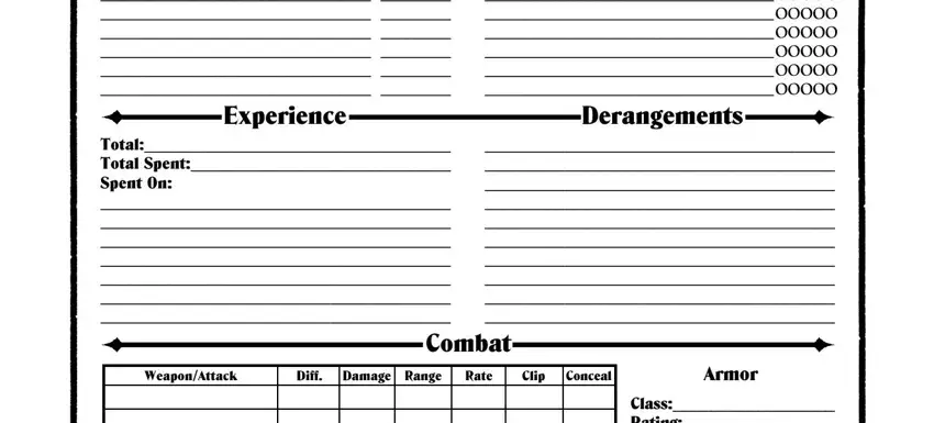 Entering details in vampire the masquerade character sheet pdf stage 5