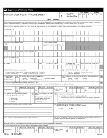 VA Form 10-9009a Preview
