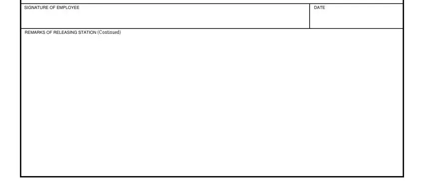 Filling out sf 3918 form stage 4