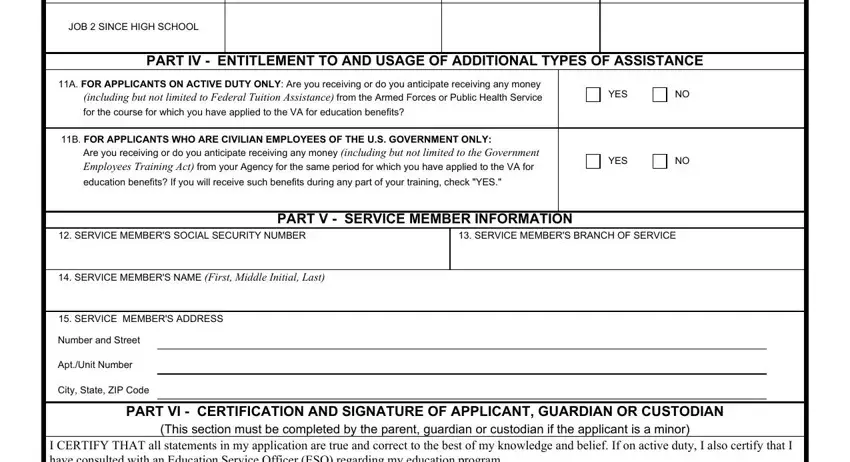 Completing Va Application For Familly Member step 4