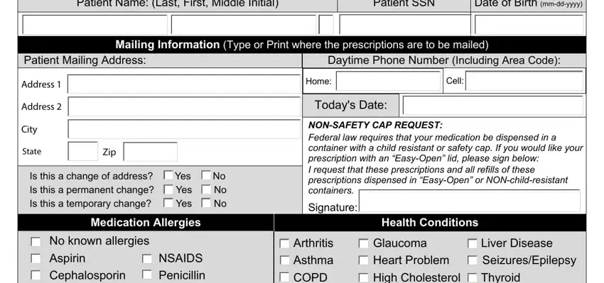 Completing va form 10 0426 printable stage 2