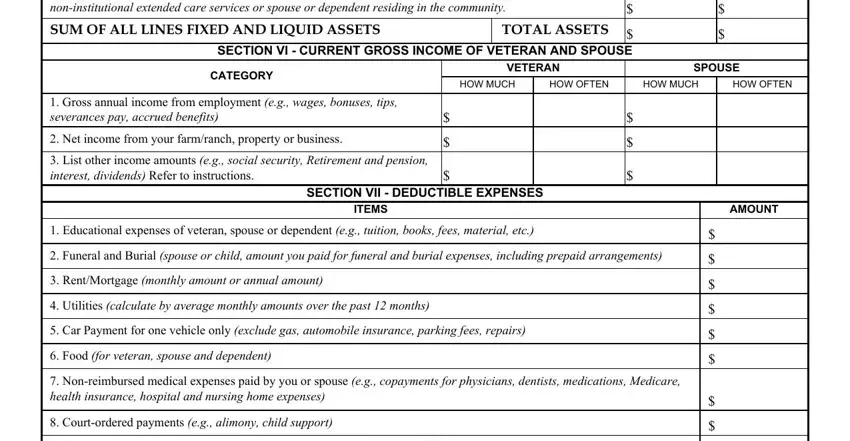 Entering details in Va Form 10 10Ec part 5