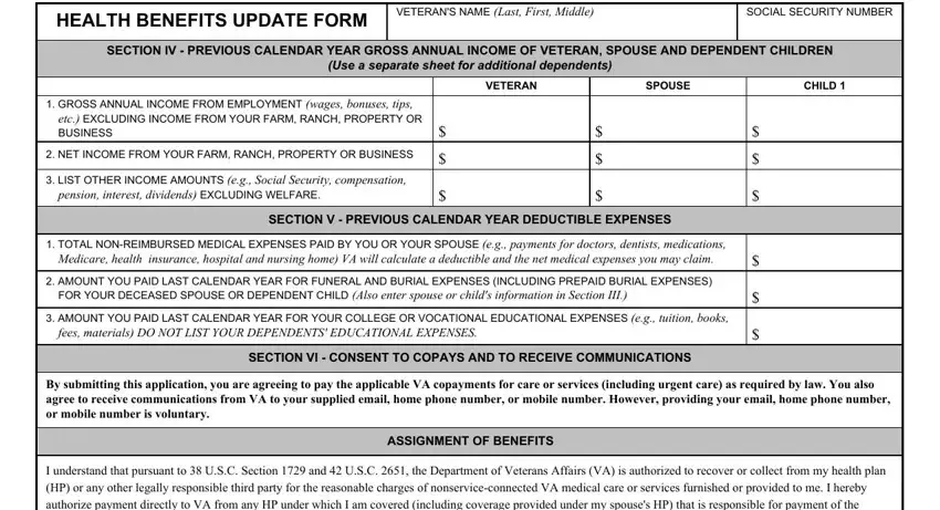 Completing va form 10 10ezr online part 5