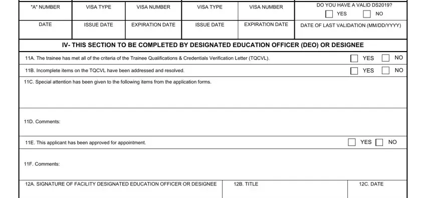 Filling out tqcvl form part 2