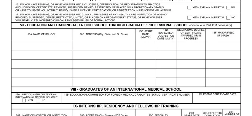 stage 4 to completing tqcvl form