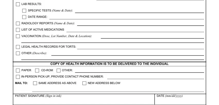 Filling in Va Form 10 5345A stage 2