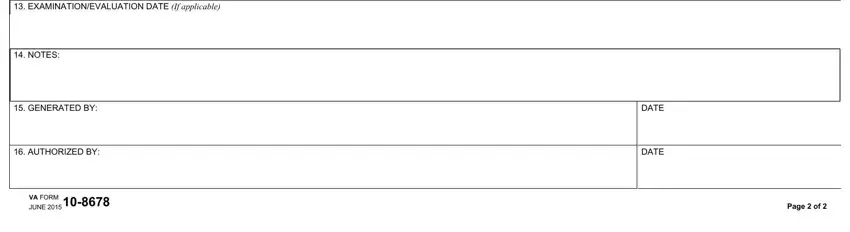 Va Form 10 8678 ≡ Fill Out Printable Pdf Forms Online 0797