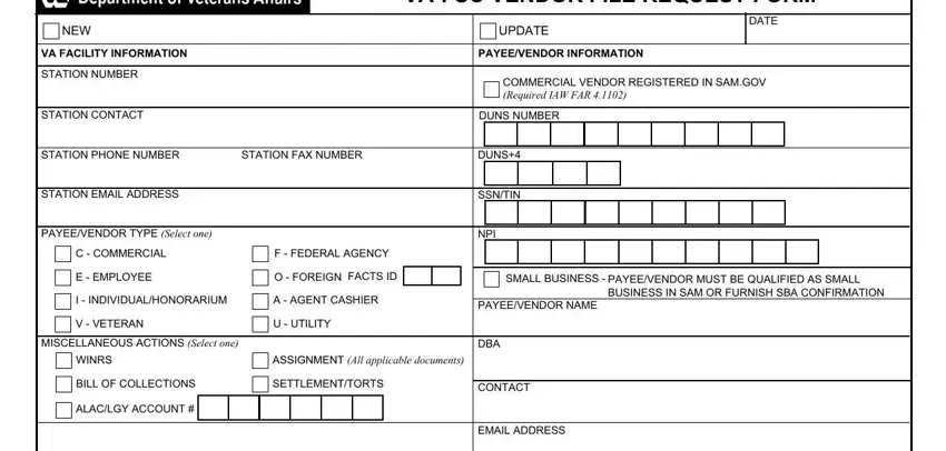 Va Form 10091 empty fields to fill in